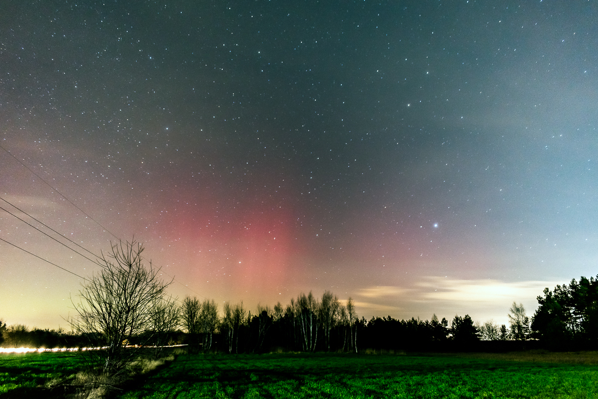 Zorza polarna nad Koninem! Zobacz te spektakularne zdjęcia