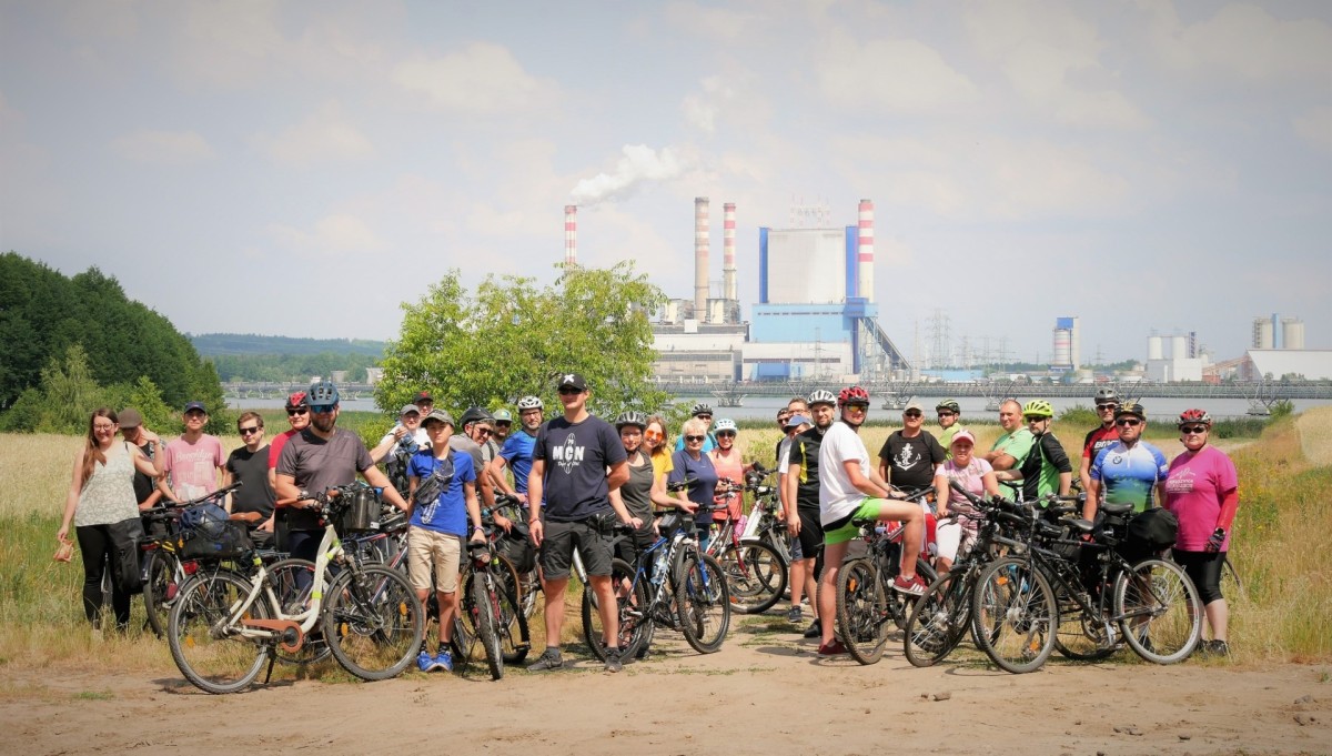 Kopalnia historii. Rowerzyści na szlaku byłej odkrywki Pątn&oacute;w