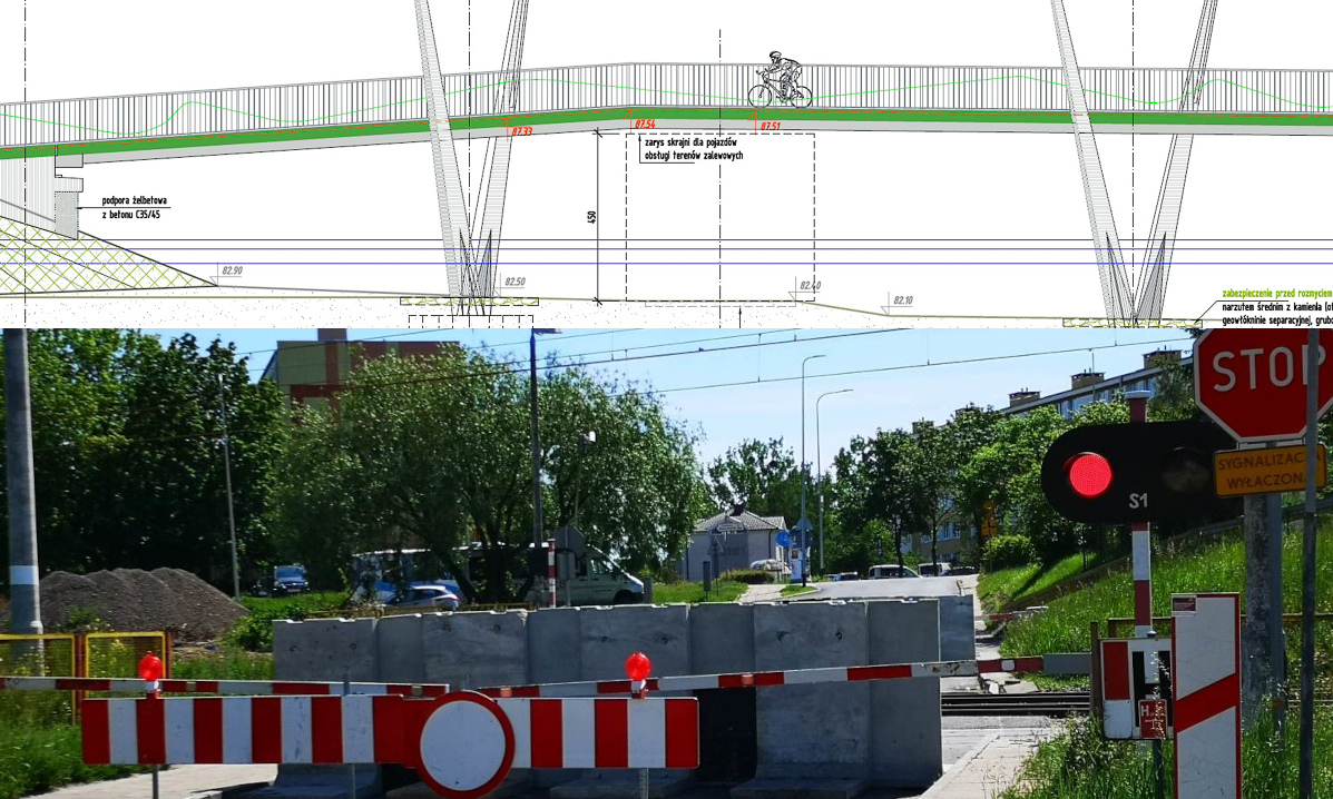 Ta inwestycja jest niemoralna. Kładka nad kanałem Ulgi zamiast tunelu pod torami