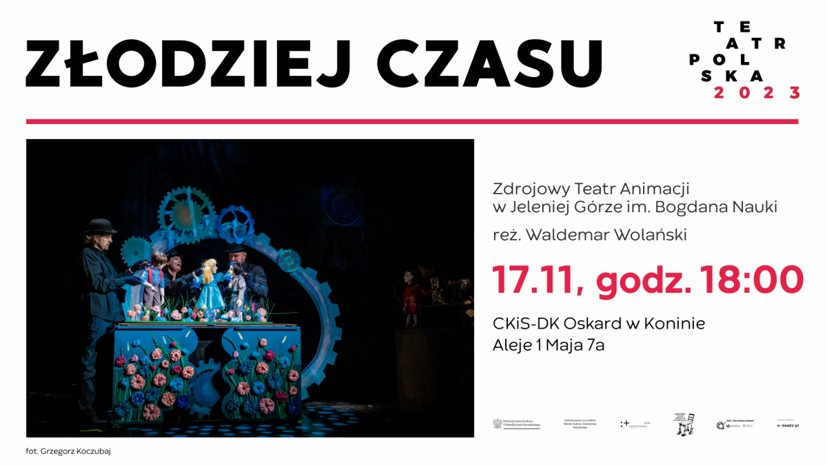 TEATR POLSKA: "ZŁODZIEJ CZASU" | spektakl dla rodzin z dziećmi 6+