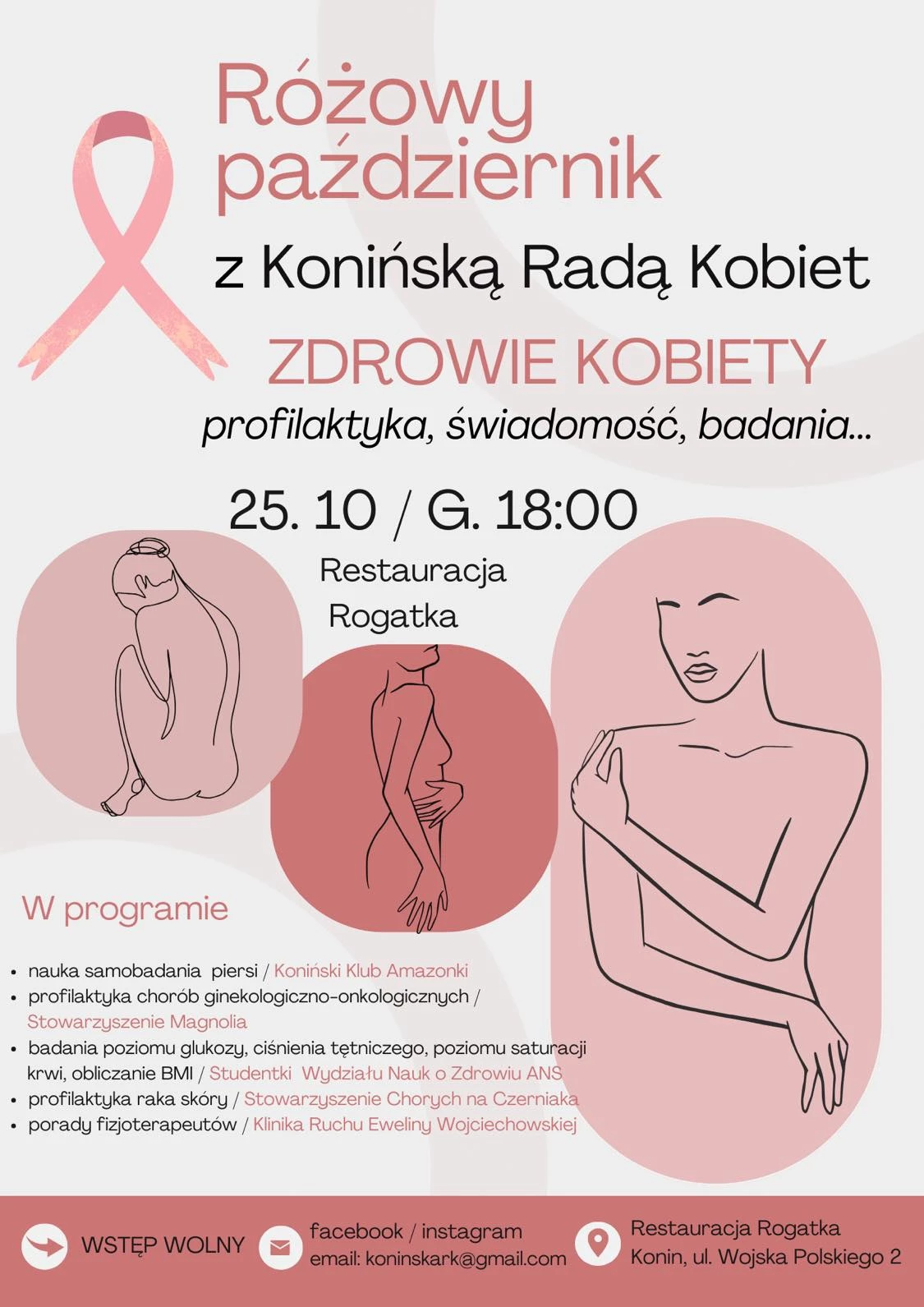 Różowy październik. Konińska Rada Kobiet w walce z rakiem piersi