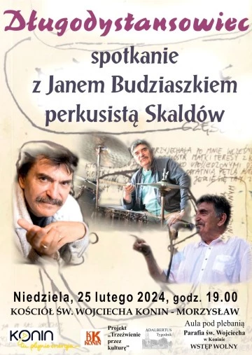 Spotkanie z Janem Budziaszkiem, perkusistą Skaldów