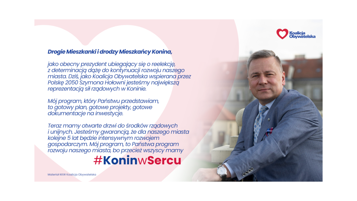 Piotr Korytkowski - realny plan na rozwój Konina