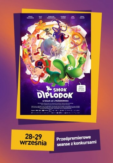 Smok Diplodok - przedpremierowe seanse z konkursami HDD
