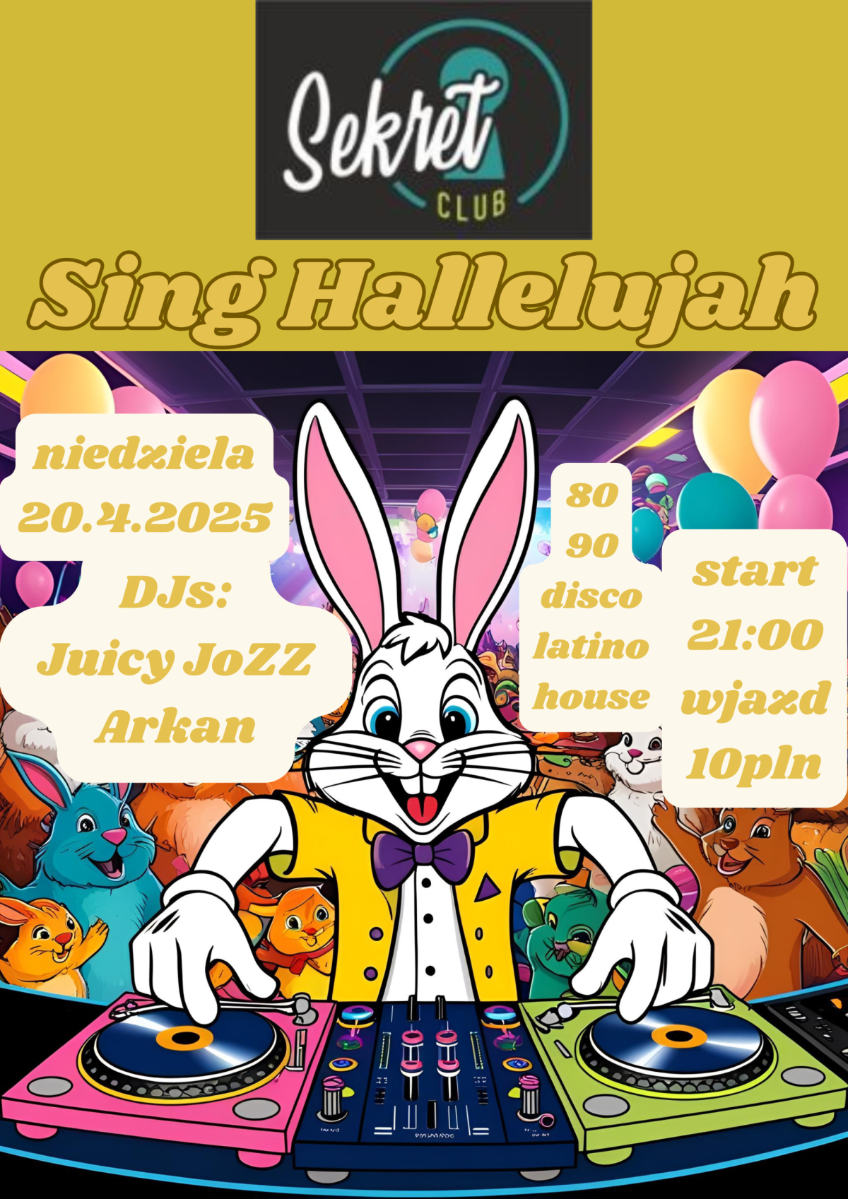 Sing Hallelujah w Sekret Club