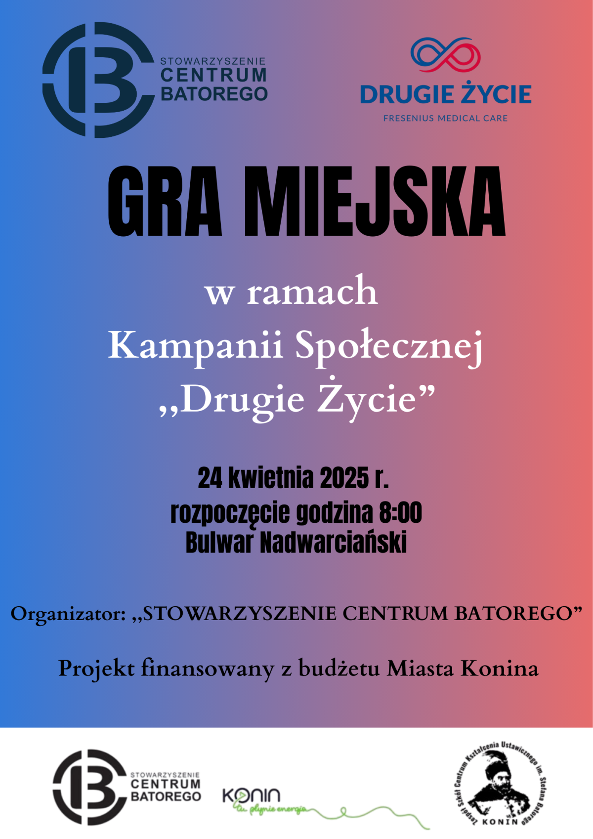 Gra Miejska w ramach Kampanii Społecznej &bdquo;Drugie Życie&rdquo;
