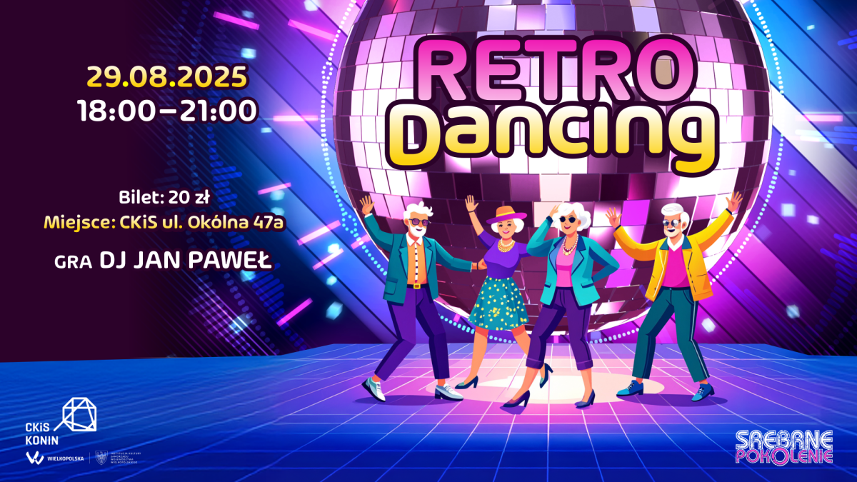 Seniorki, seniorzy - drugi RETRO DANCING 29 sierpnia! Tańce, foto ścianka i poczęstunek
