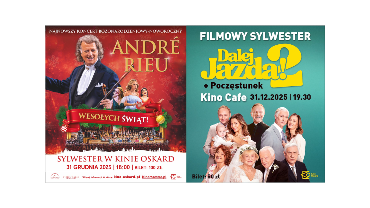 Muzyczno-filmowy sylwester z poczęstunkiem! Pożegnajcie z nami rok w szampańskim nastroju