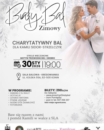 Biały Bal Zimowy &ndash; charytatywny bal dla Kamili Sidor-Strzelczyk
