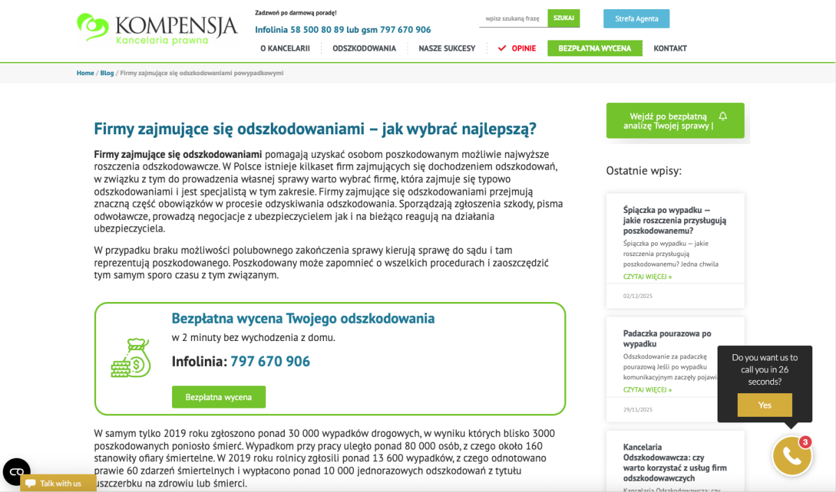 Firmy odzyskujące odszkodowania - 5 sytuacji, gdy warto oddać sprawę specjalistom