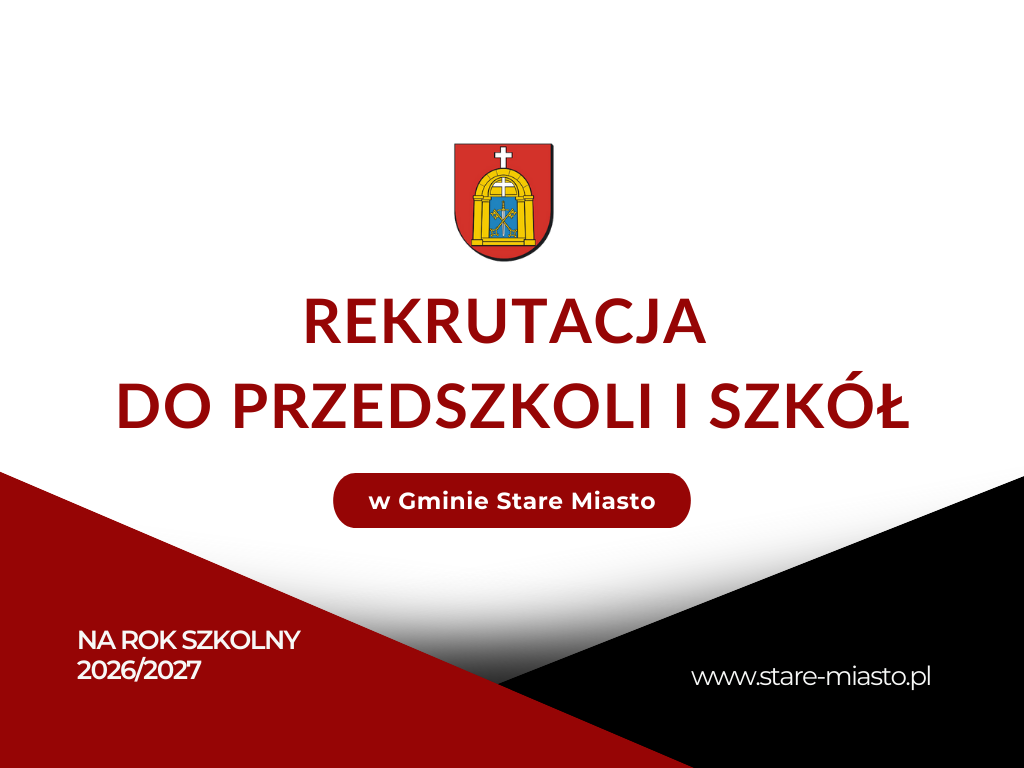 Startuje nabór do przedszkoli i szkół podstawowych w gminie Stare Miasto