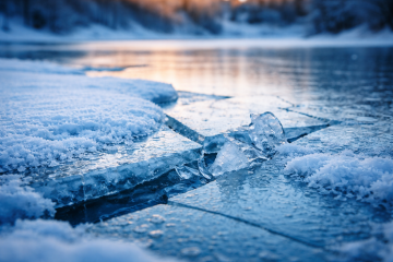 Zimowe spacery po lodzie to ryzyko. Jak się zachować w sytuacji zagrożenia