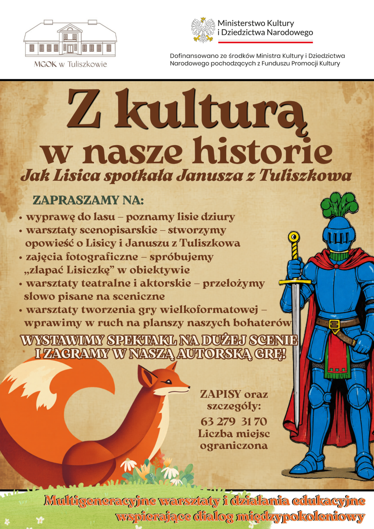 Kultura łączy pokolenia w Tuliszkowie. Teatr, historia i ekologia