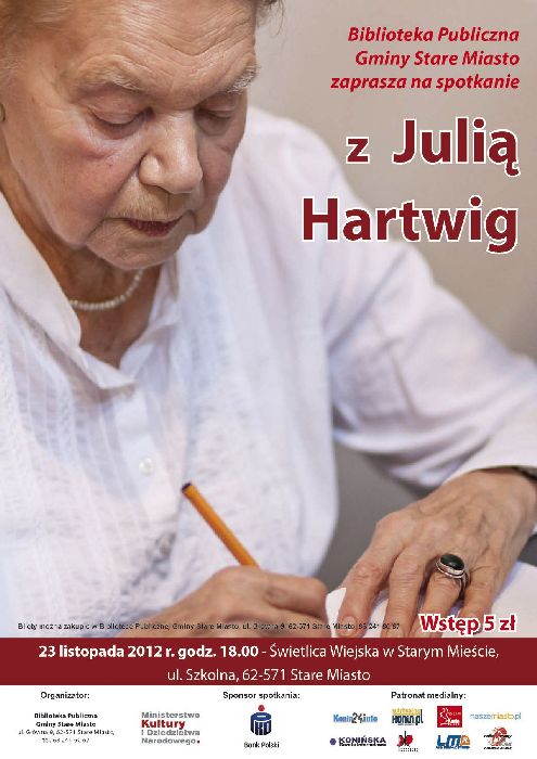 Spotkanie z Julią Hartwig