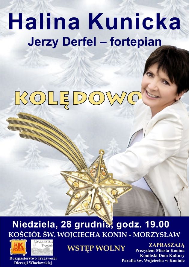 Halina Kunicka z kolędami