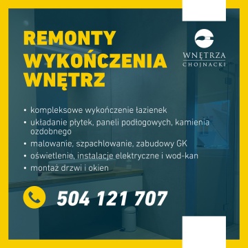 REMONTY - WYKOŃCZENIA WNĘTRZ