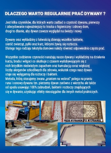 Pralnia Dywanów "NA WSKROŚ" Zadzwoń, zapytaj o wycenę