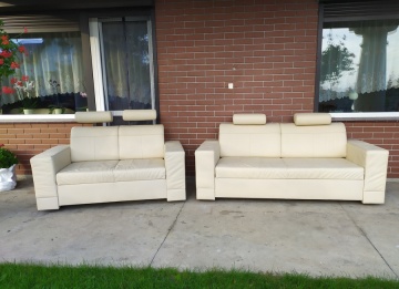 Sprzedam dwie sofy ze sk&oacute;ry