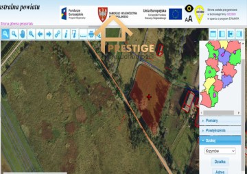 Działka siedliskowa 3200m2 gmina Krzym&oacute;w