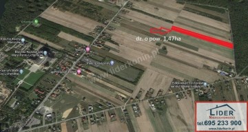 Sprzedam działkę – Licheń k. Konina - 1,47ha