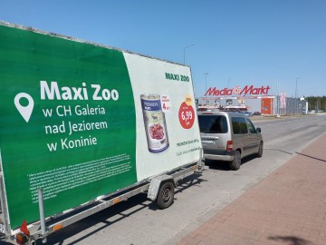 Przyczepa reklamowa, wynajem , kampanie reklamowe