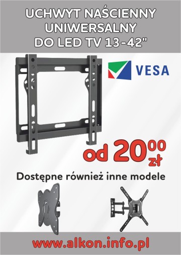zapraszam po uchwyt do telewizora już od 25zł