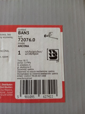 Sprzedam baterie umywalkową ścienną Ferro