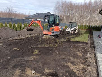 Usługi minikoparką i miniładowarka bobcat