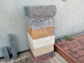 Pustak słupkowy łupany Pustak łupany R&oacute;żne kolory LTAKTAK PL