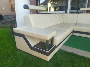 Sprzedam narożnik ze sk&oacute;ry