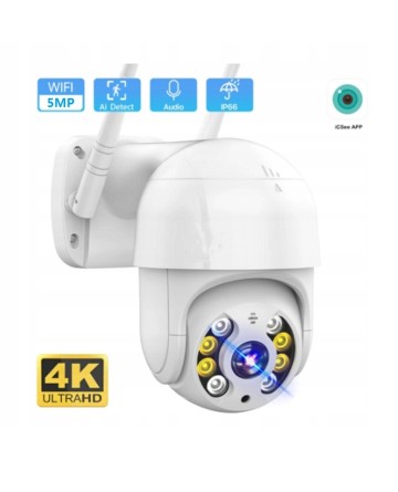 KAMERA ZEWNĘTRZNA OBROTOWA IP WIFI Zasilanie: DC 12V/1A Obsł