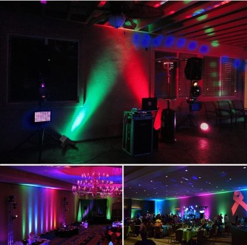 Reflektor led dyskotekowy