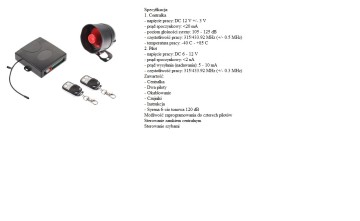 Sprzedam alarm samochodowy 100zł