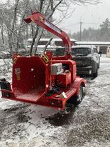 Usługi rębakiem-rozdrabnianie gałęzi