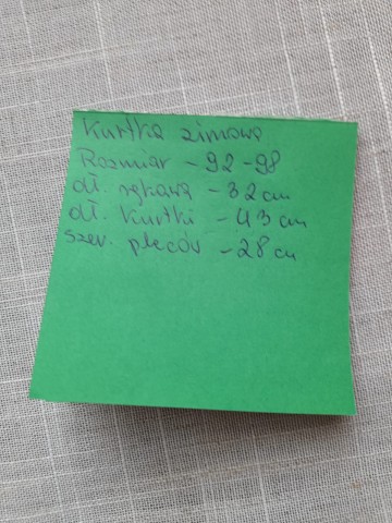 Sprzedam kurtkę zimową dla chłopca rozmiar 92-98