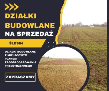 Ślesin – Sprzedam działki budowlane