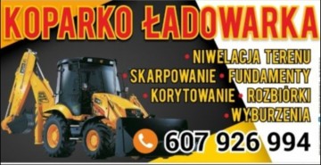 USŁUGI KOPARKO-ŁADOWARKĄ