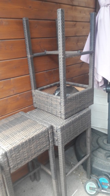 Hokery technorattan 4 szt