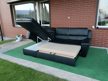 Sprzedam narożnik ze sk&oacute;ry