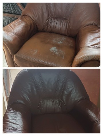 Renowacja mebli sk&oacute;rzanych lub zmiana koloru