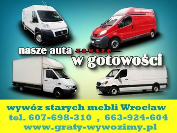 wyw&oacute;z,utylizacja starych mebli Wrocław