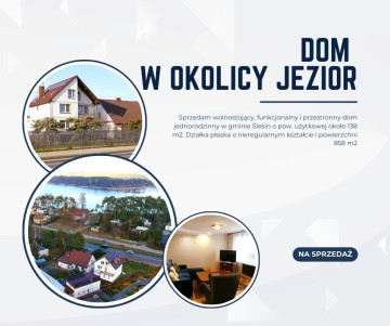 Gmina Ślesin &ndash; Dom w okolicy jezior