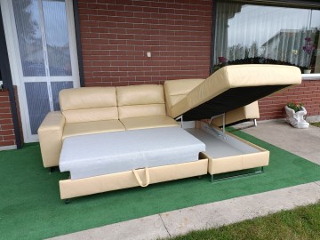 Sprzedam narożnik ze sk&oacute;ry