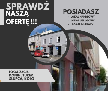 PILNE! Poszukujemy lokali na wynajem w promieniu 100 km od K