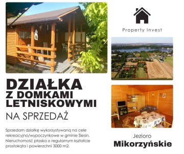 Działka z domkami letniskowymi