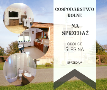 Okolice Ślesina &ndash; Dom z zabudowaniami gospodarczymi