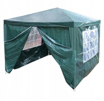 ZIELONY PAWILON OGRODOWY 3x3m + 4 ŚCIANY PAWILON JEST KOMPLE