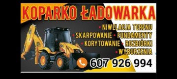 Usługi koparko ładowarka