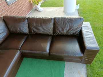 Sprzedam narożnik ze sk&oacute;ry