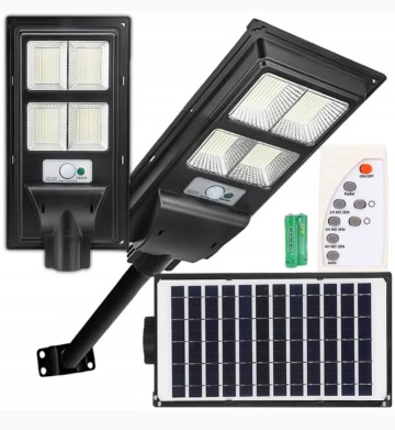 LAMPA SOLARNA LED Z CZUJNIKIEM RUCHU I ZMIERZCHU + PILOT Zie